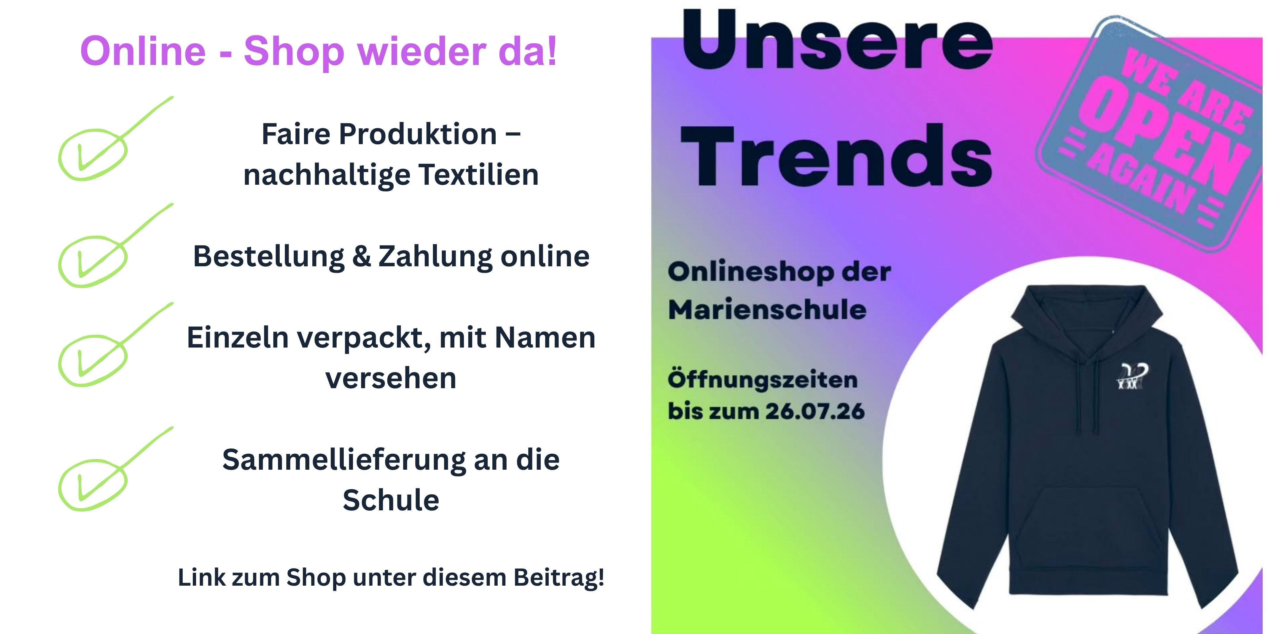 Hinweis OnlineShop